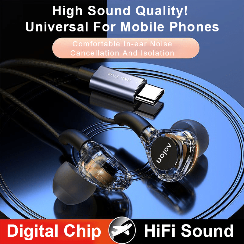 Crystal-Clear Transparent Earbuds - High-Def Wired Gaming Earphones with Noise Cancelling & Secure Fit - Perfect for Sports, HD Audio, Sweat-Resistant