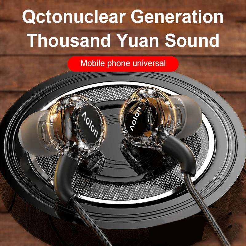 Crystal-Clear Transparent Earbuds - High-Def Wired Gaming Earphones with Noise Cancelling & Secure Fit - Perfect for Sports, HD Audio, Sweat-Resistant