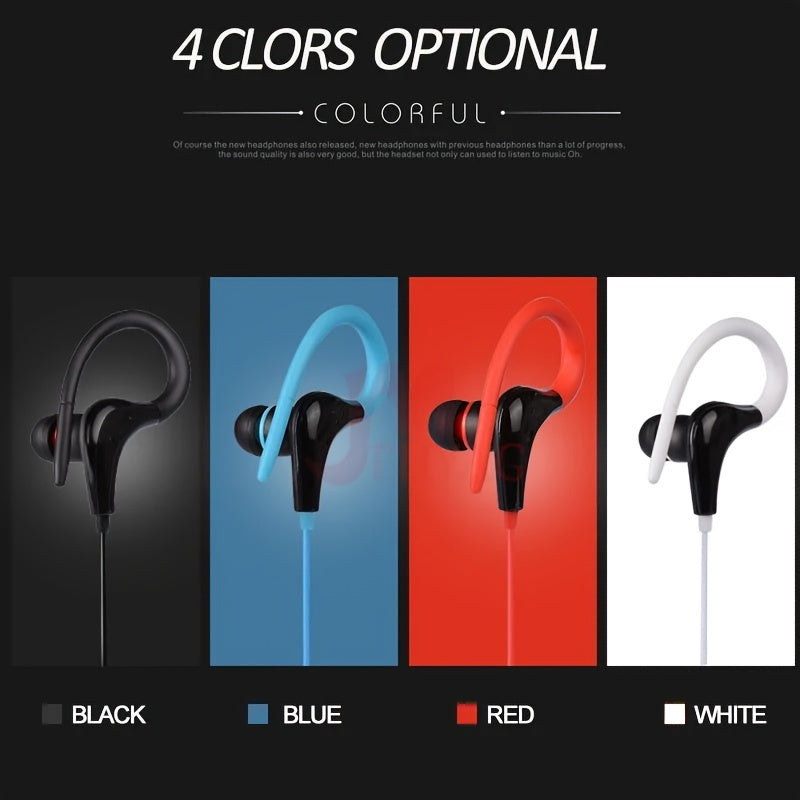 3.5mm Wired Earphones Plus - Noise Isolating, Bass Enhanced, Hands-Free Calling, Sweat-Resistant In-Ear Earbuds with Microphone - Compatible with iPad, iPod, MP3 Players, Android, iOS Smartphones