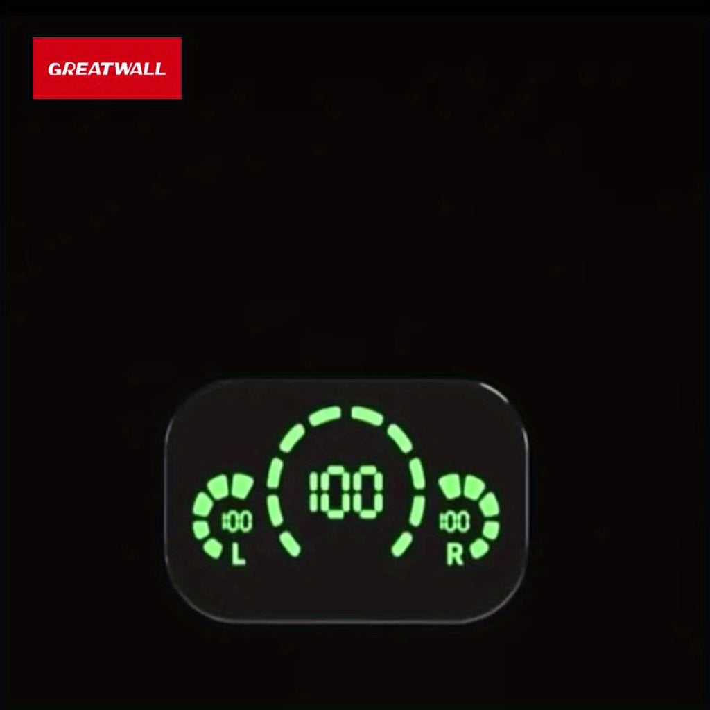 GREATWALL 2025 AI Translator Earbuds New Three-screen Intelligent Digital Display Power Wireless Earphones, High-end Fashionable Mirror Earphones, Sports Game Music Earphones