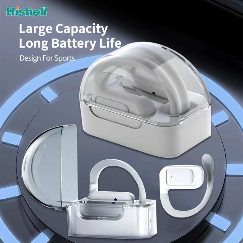 Crystal-Clear Calls, Hishell Real-Time Language Translator Earbuds - 2-Way, Supports 144 Languages, Portable & Rechargeable with App for iOS/Android, Ideal for Travel & Business