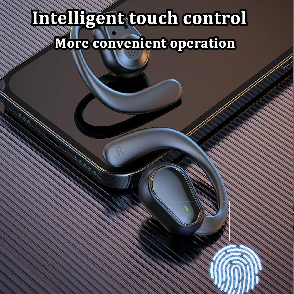 Bluetooth 5.3 Headphones Ear Hook Earphones Wireless Earphones HiFi Stereo Waterproof Headset Noise Reduction Earbuds for Xiaomi