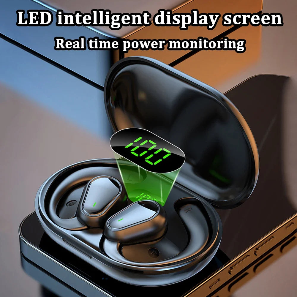 Bluetooth 5.3 Headphones Ear Hook Earphones Wireless Earphones HiFi Stereo Waterproof Headset Noise Reduction Earbuds for Xiaomi