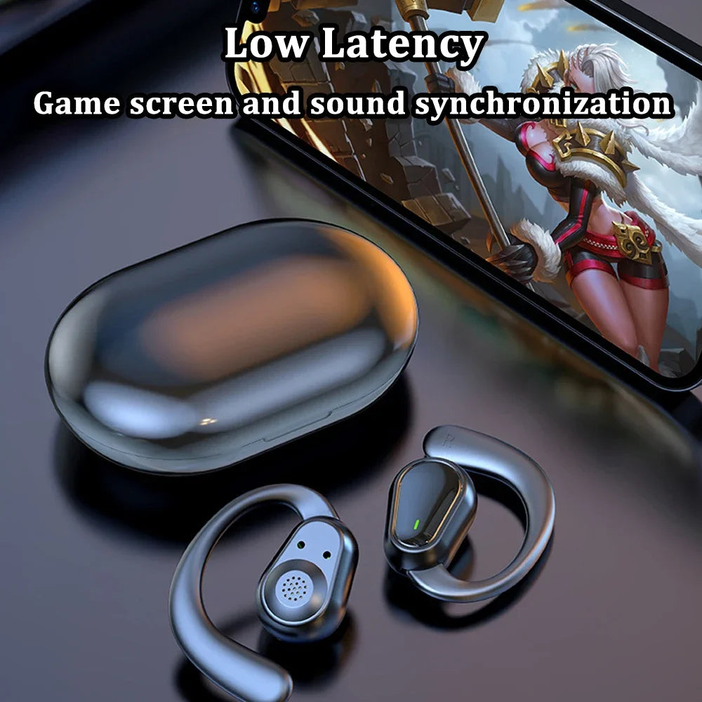 Bluetooth 5.3 Headphones Ear Hook Earphones Wireless Earphones HiFi Stereo Waterproof Headset Noise Reduction Earbuds for Xiaomi