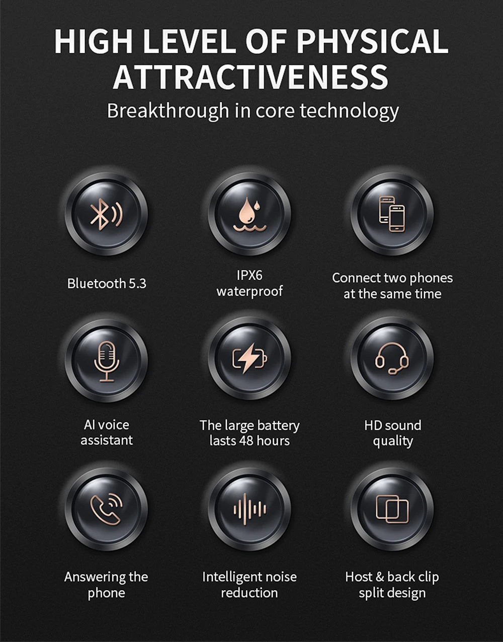 Bluetooth 5.3 Helmet Headset Wireless Hands-free Call Phone Kit Motorcycle Waterproof Earphone MP3 Music Player Speaker for Moto