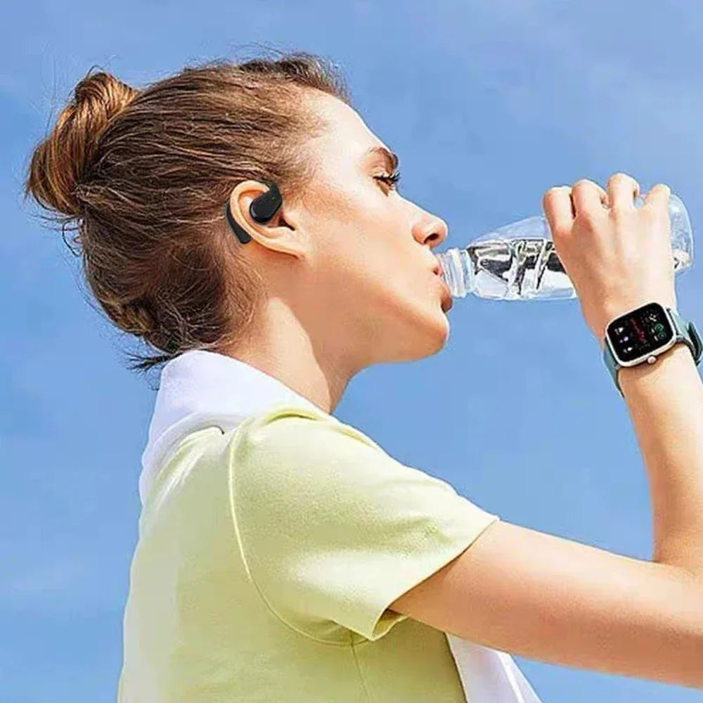 Bluetooth 5.3 Headphones Ear Hook Earphones Wireless Earphones HiFi Stereo Waterproof Headset Noise Reduction Earbuds for Xiaomi