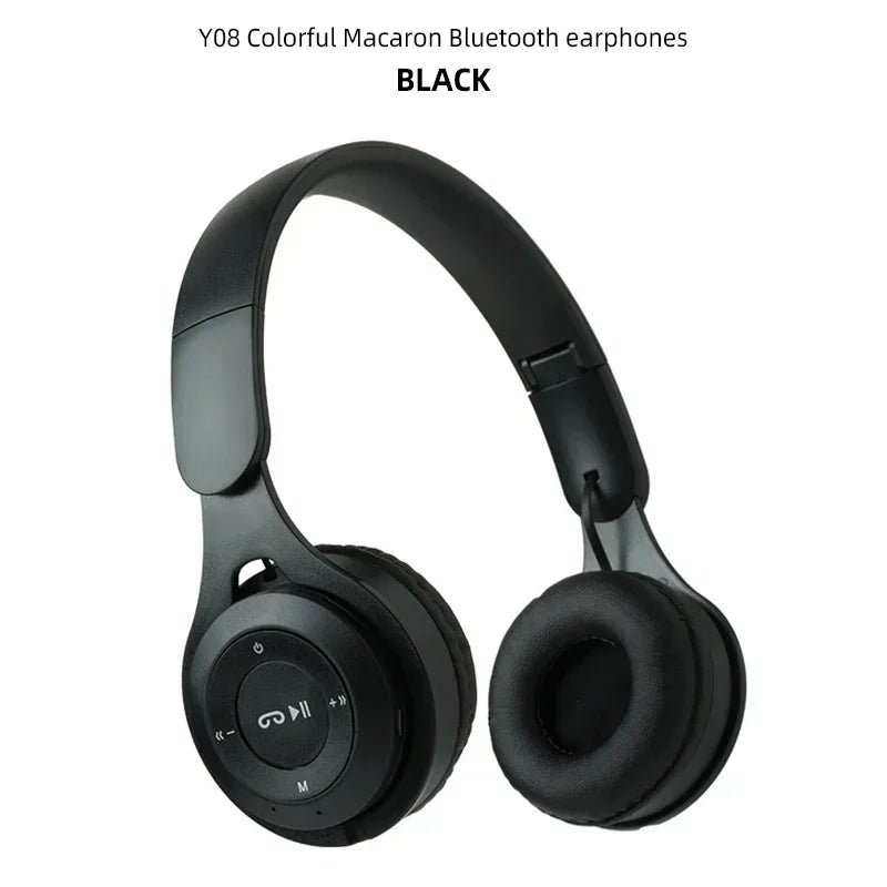 Bluetooth Headset 5.0 Bluetooth Headset Folding Wireless Sports Earphone Gaming Headsets Over-ear Headphones for Android ios